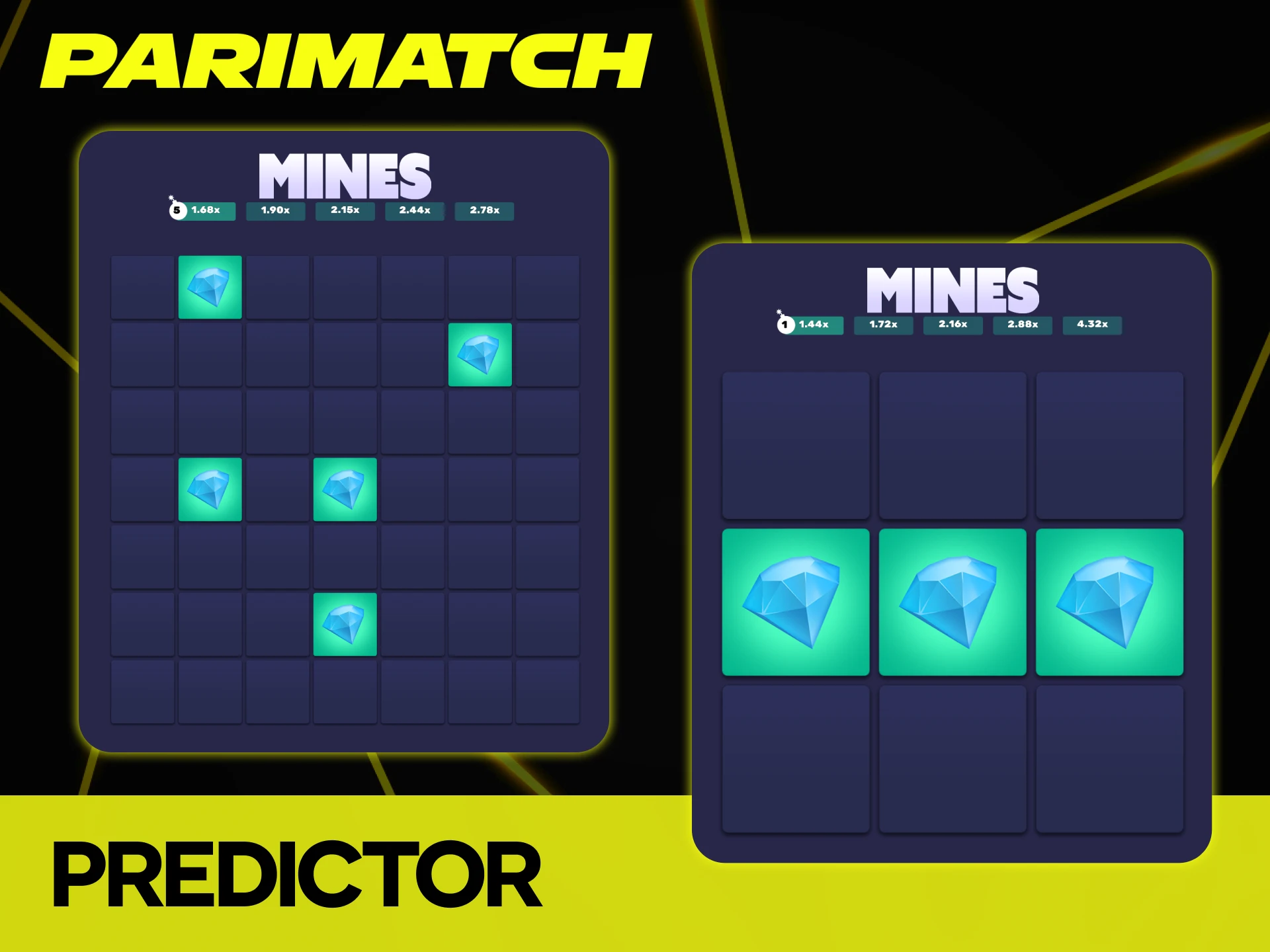 Parimatch Mines game uses the Provably Fair system.