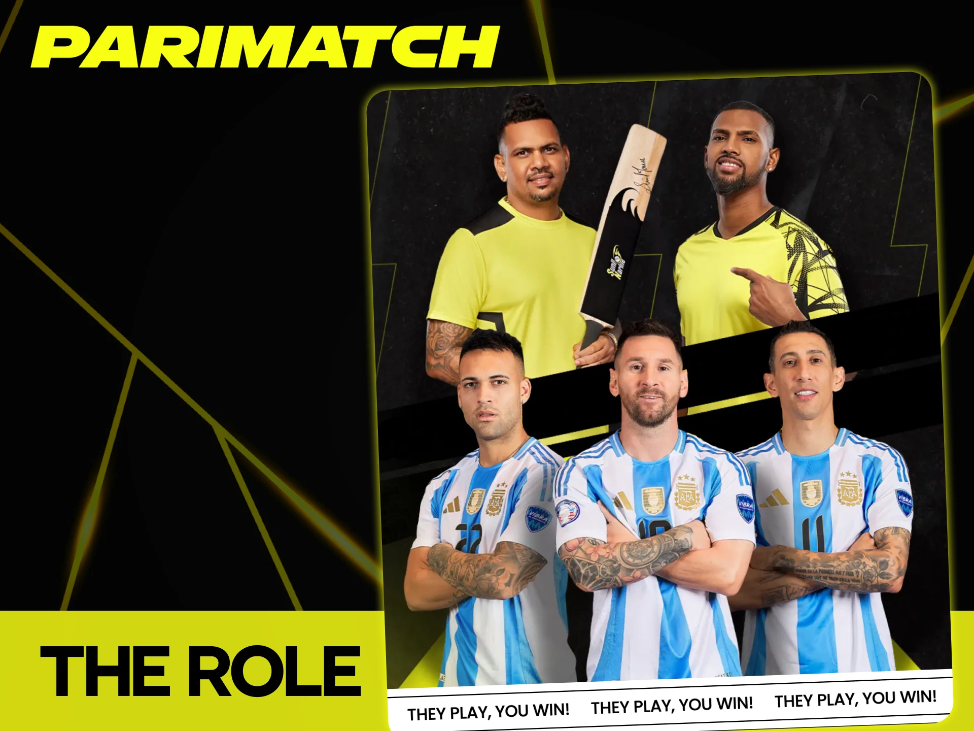 Brand ambassadors of Parimatch and partners are essential.