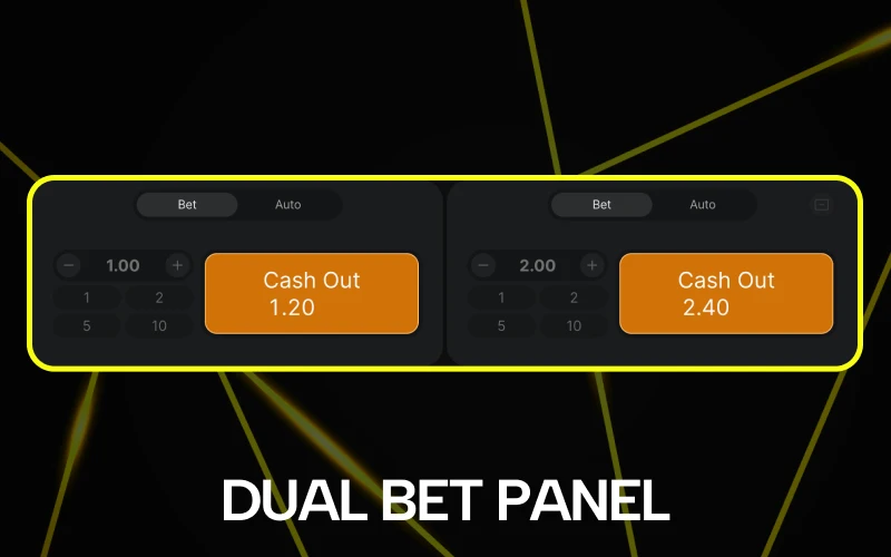 Place two bets in one round at Parimatch Aviator.