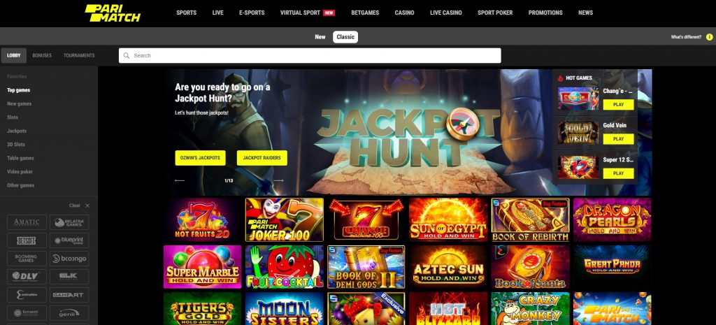 Classic PariMatch online casino