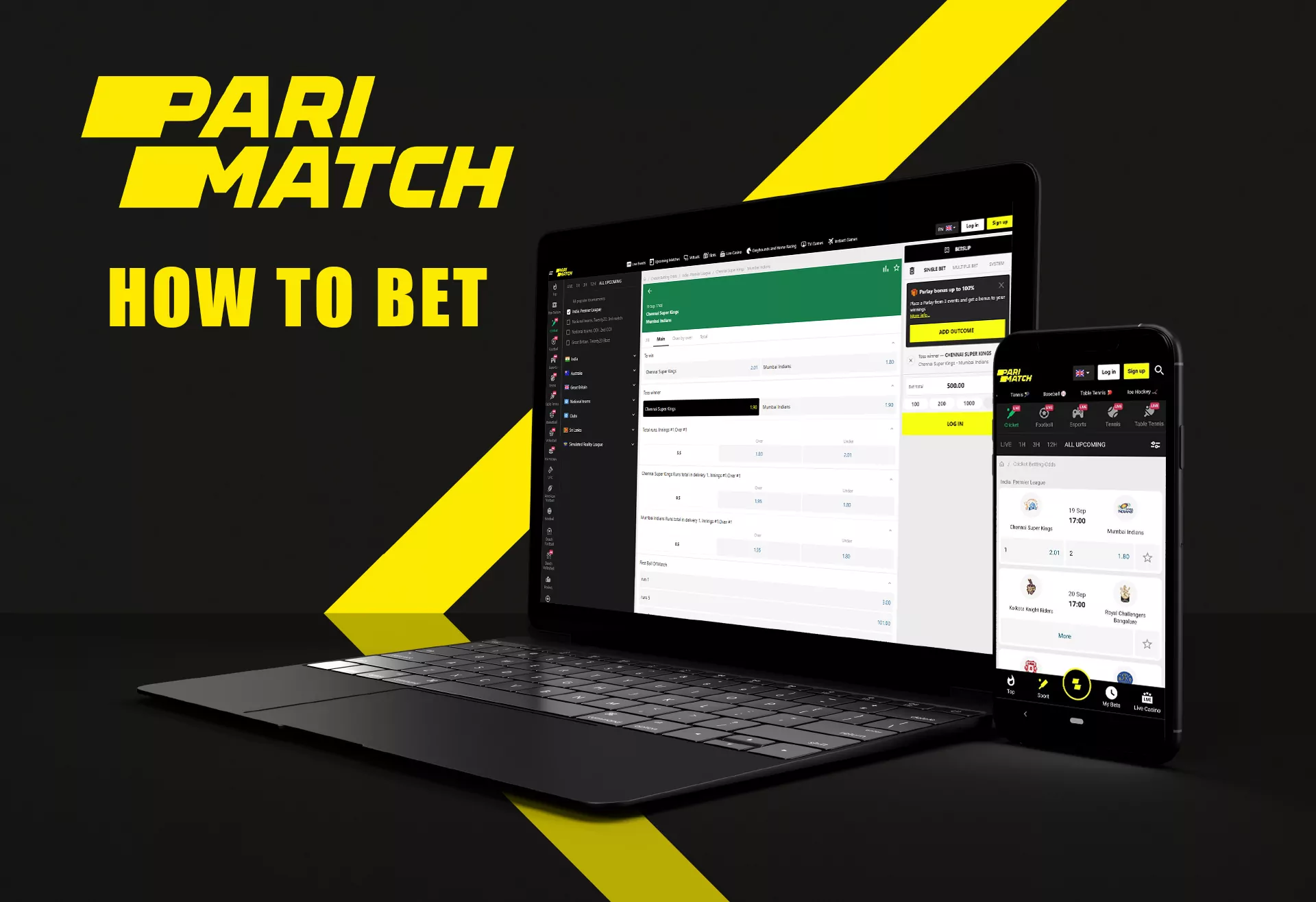 Both website and mobile apps are available for betting anytime and anywhere.