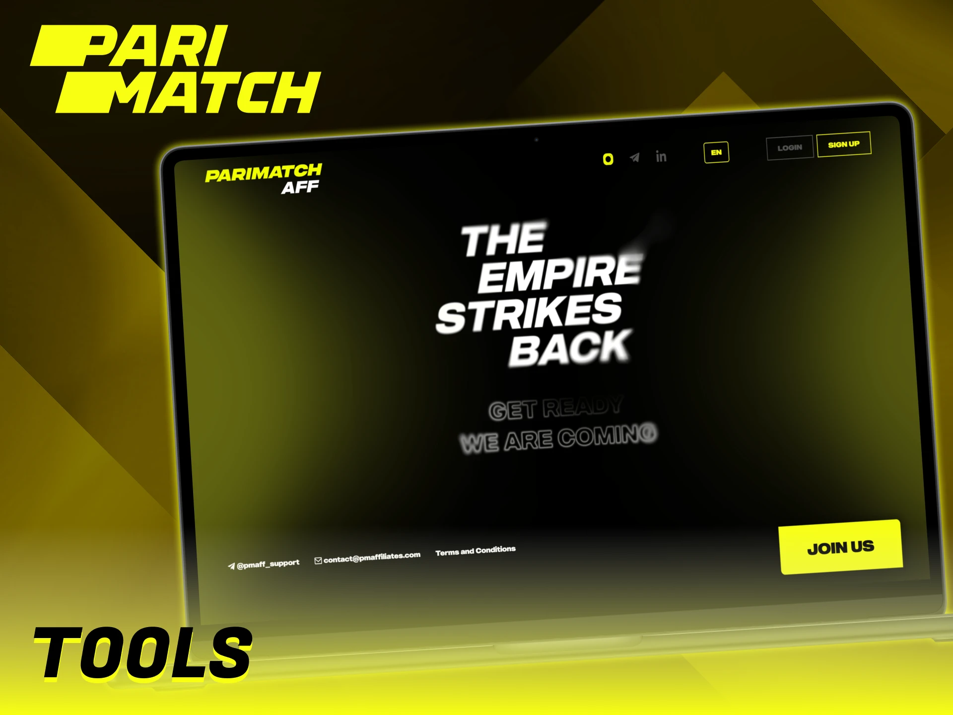 Parimatch provides several professional tools for affiliates.