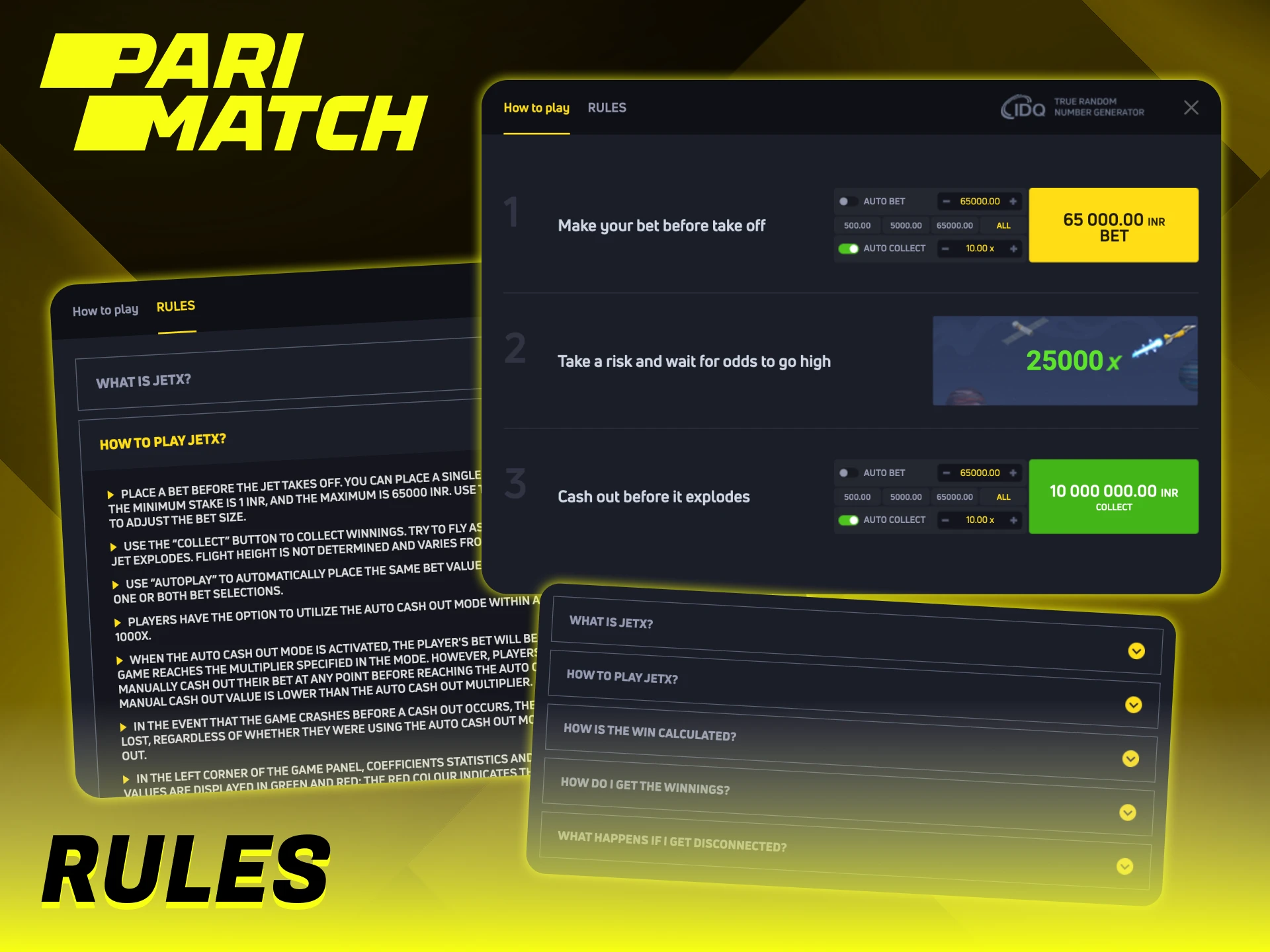 The Parimatch JetX rules are simple.