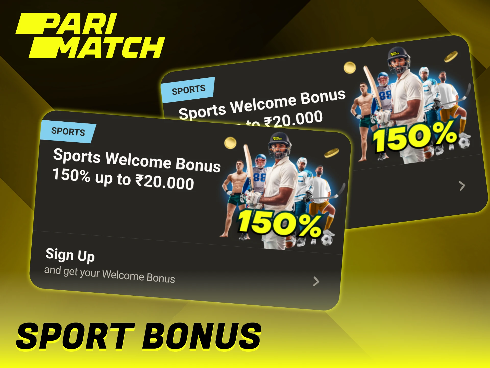 Register now at Parimatch and get a sport bonus.