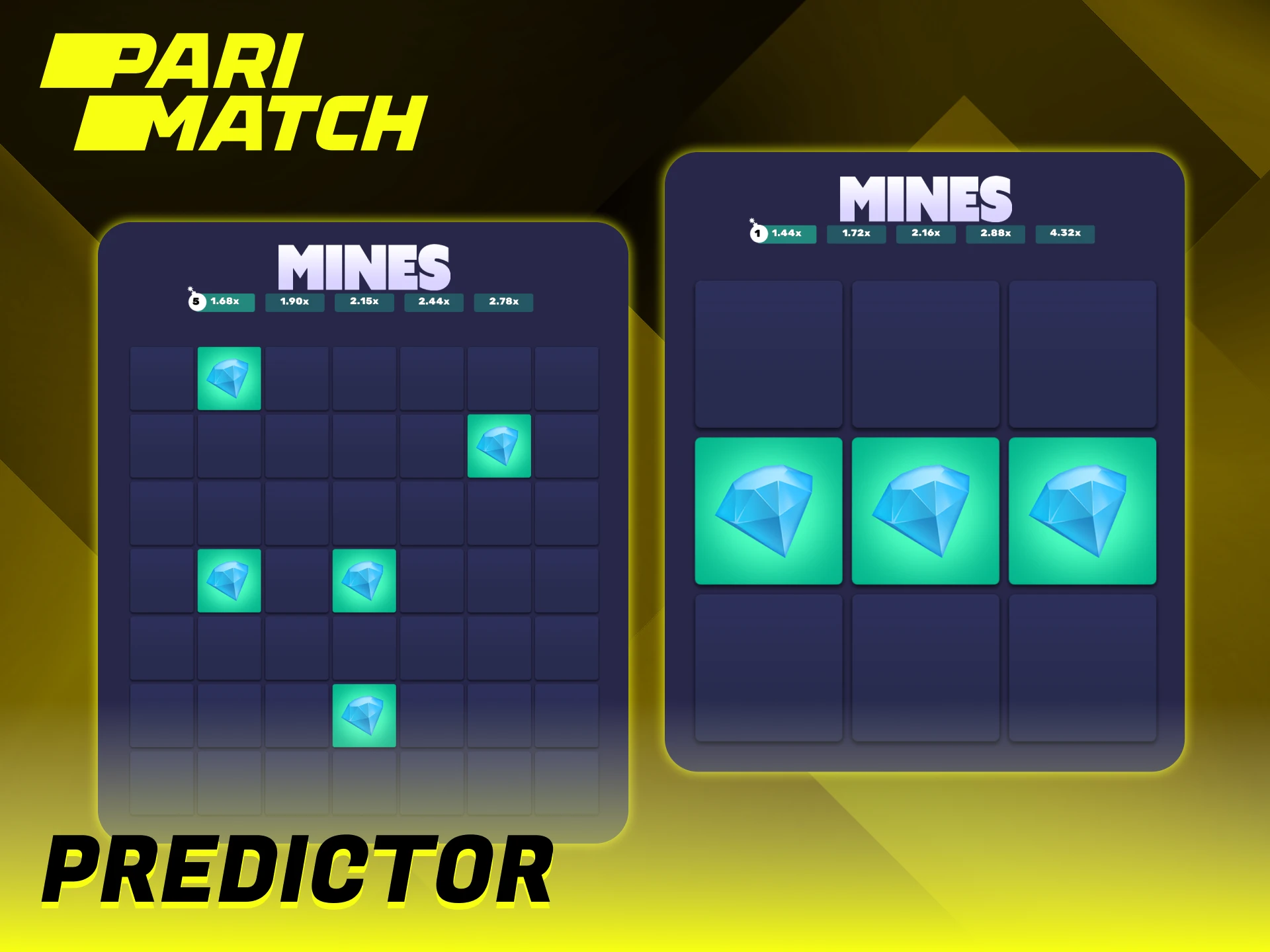 Parimatch Mines game uses the Provably Fair system.