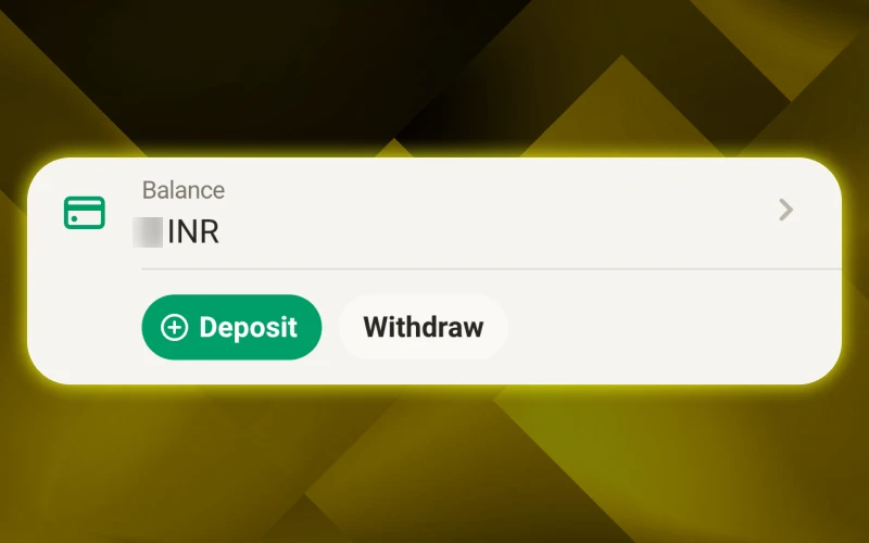 Make a deposit or request a withdrawal at Parimatch Cashier.