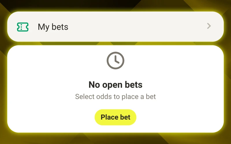 Keep track your bets at My Bets section on Parimatch.