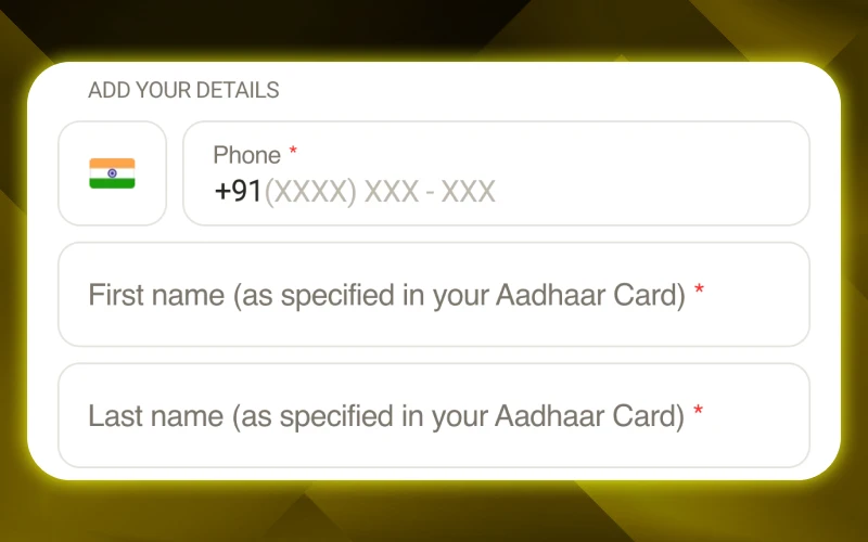 Update your information at Parimatch Personal Data section.