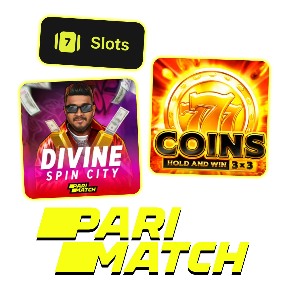 Play slot games at Parimatch official casino website.