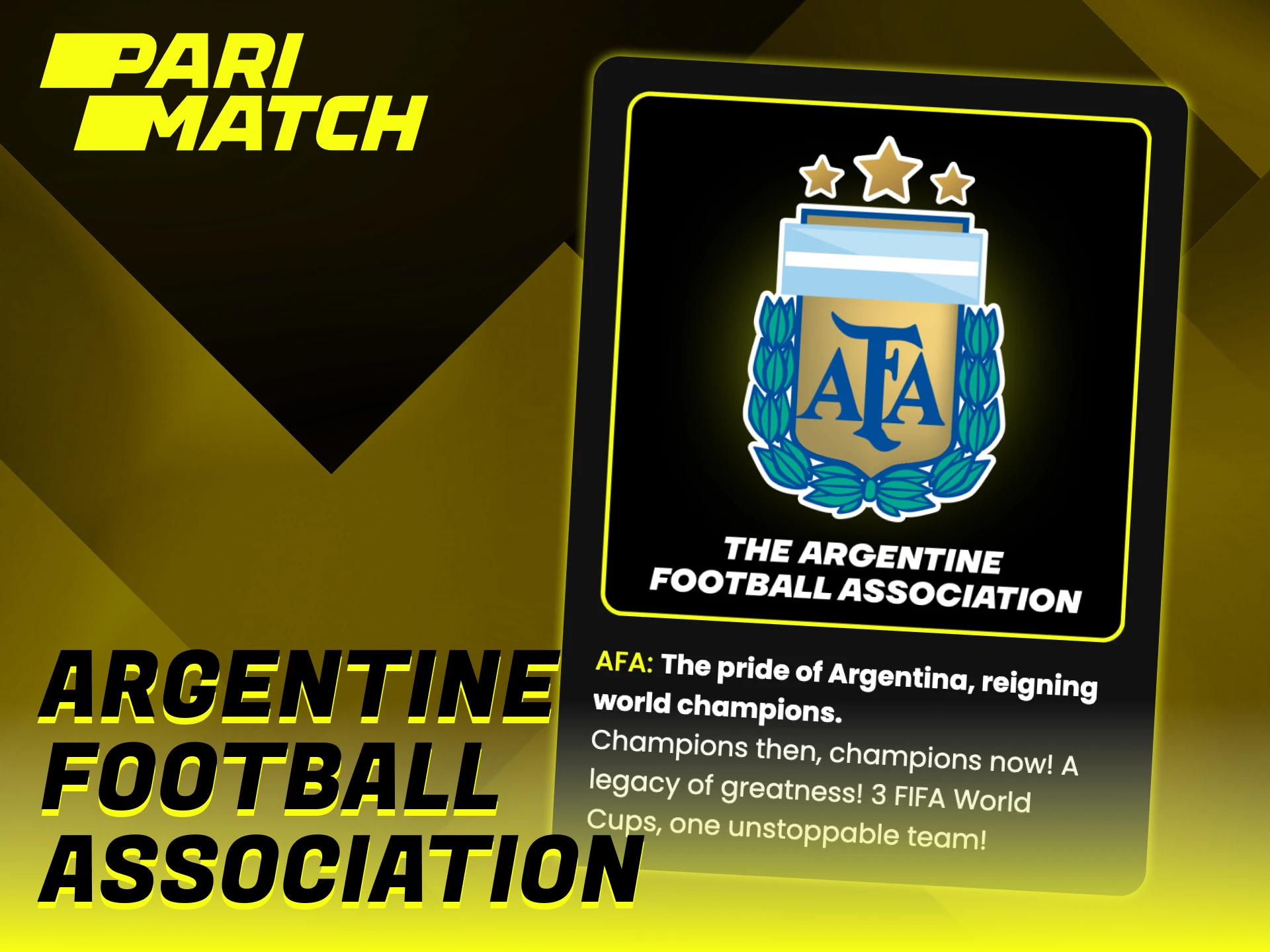 Parimatch supports official events of Argentine Football Association.