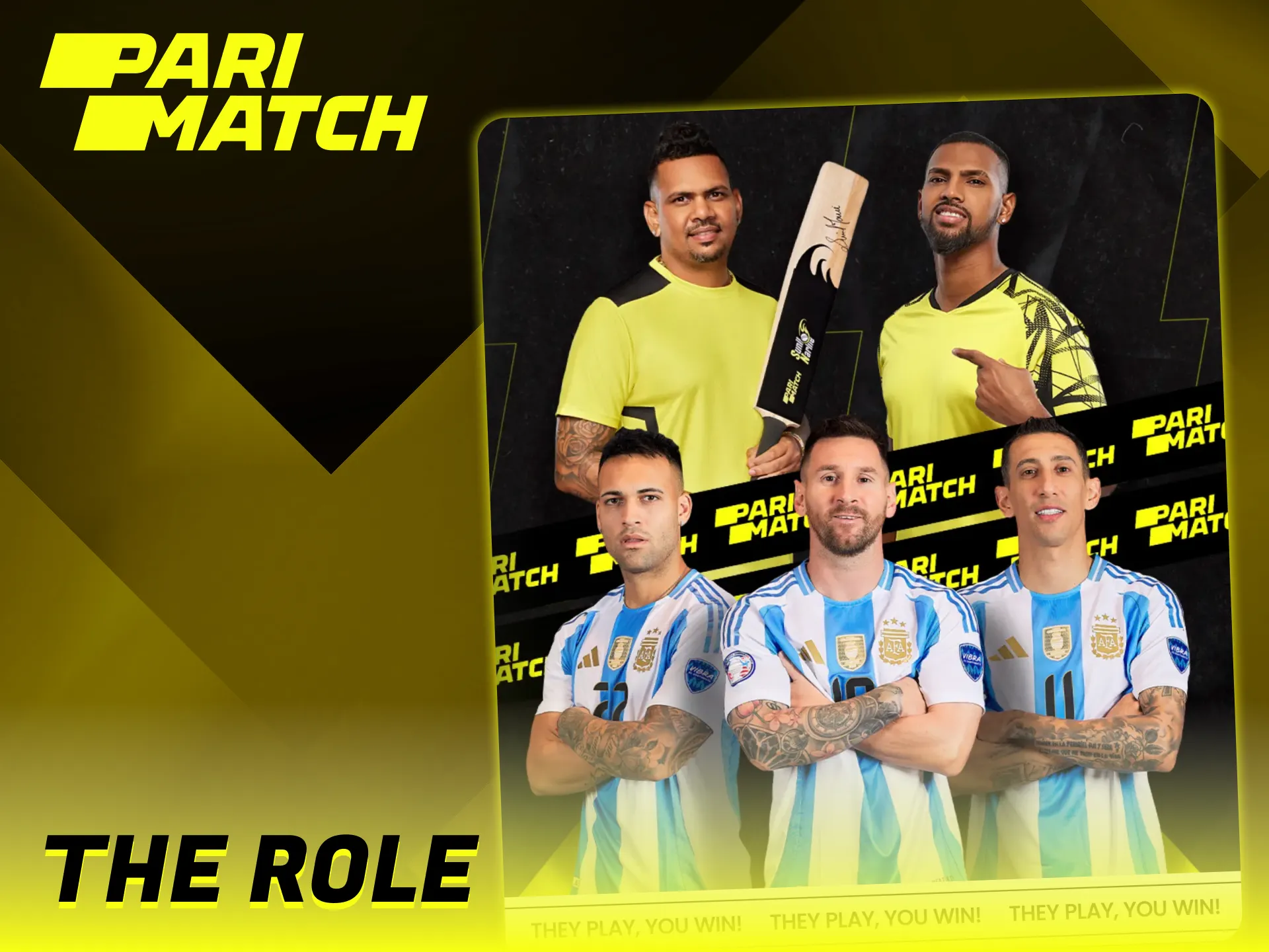 Brand ambassadors of Parimatch and partners are essential.