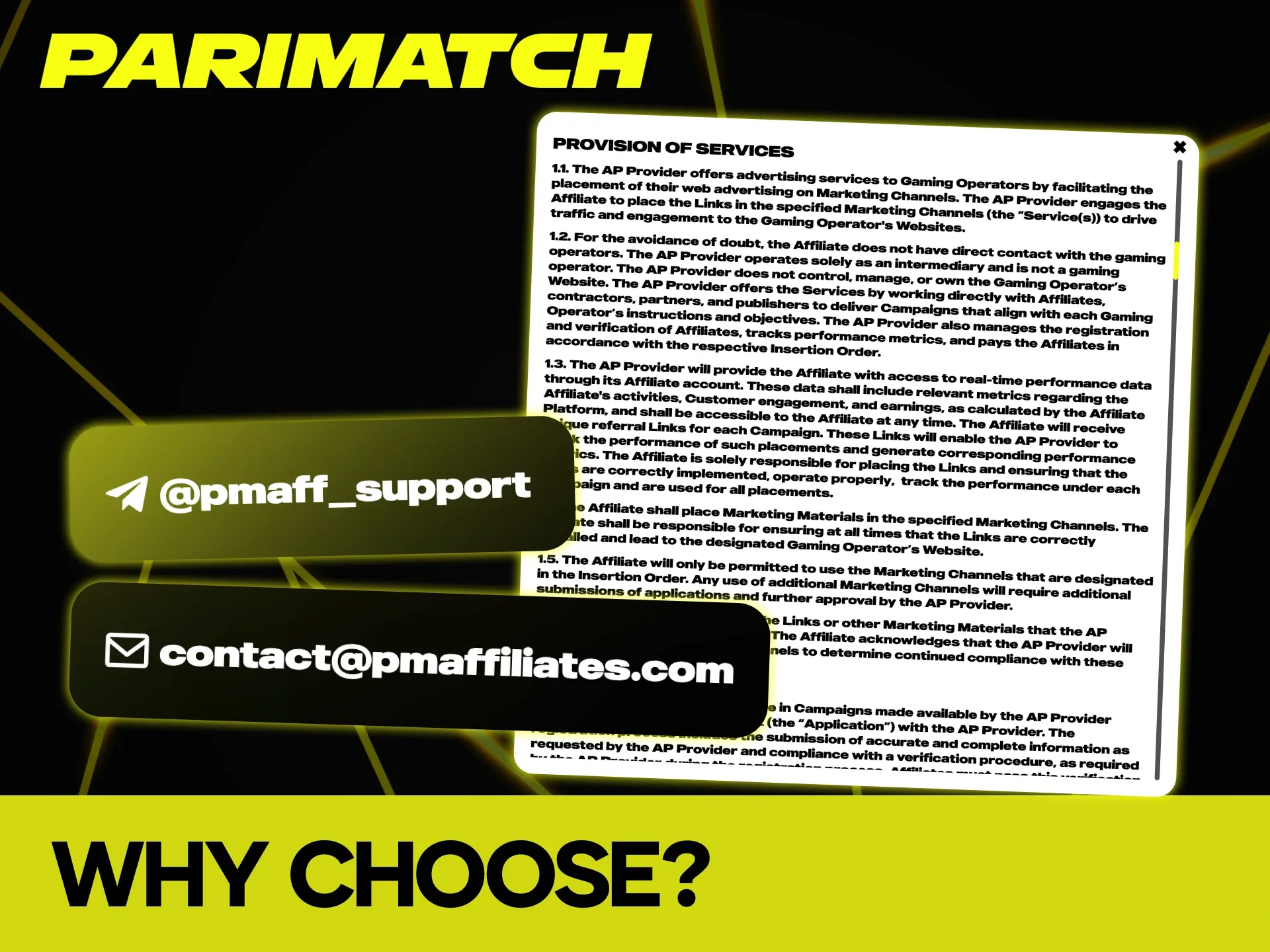 With Parimatch affiliate program you can get several advantages.