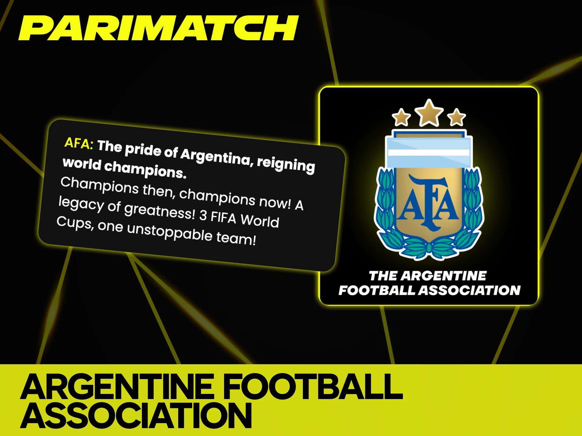 Parimatch supports official events of Argentine Football Association.