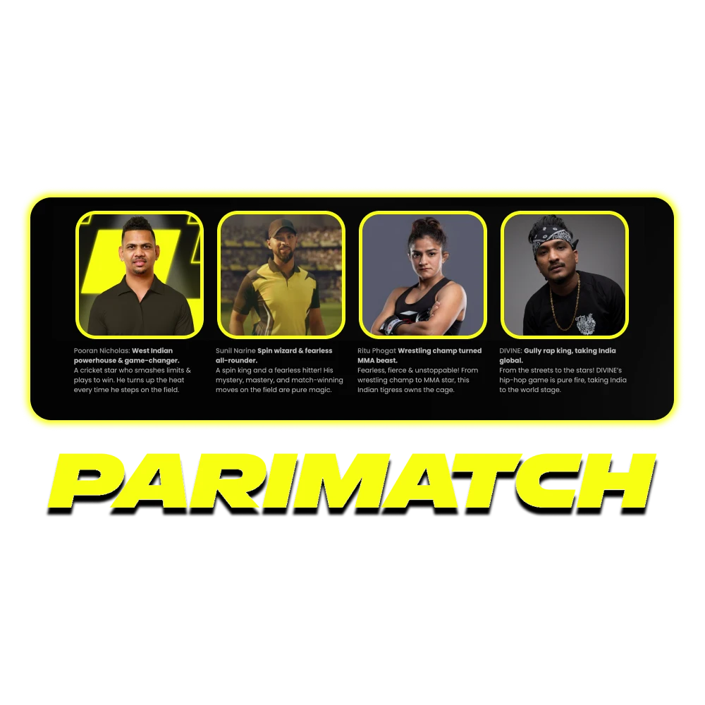 Learn more about Parimatch sponsors and partners in India.