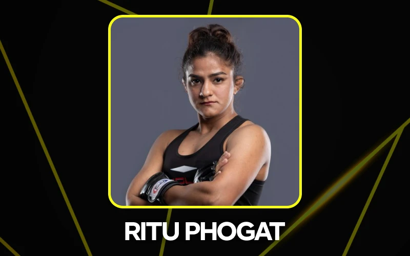 Ritu Phogat represents women athletes in India at Parimatch.