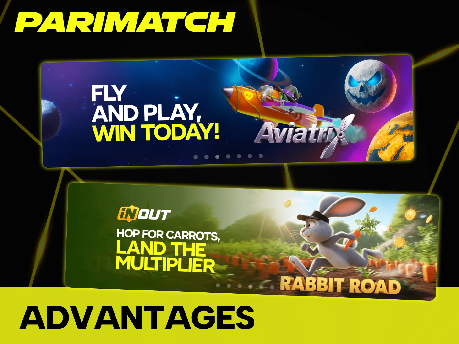 Instant games gives you speed and accessibility at Parimatch.