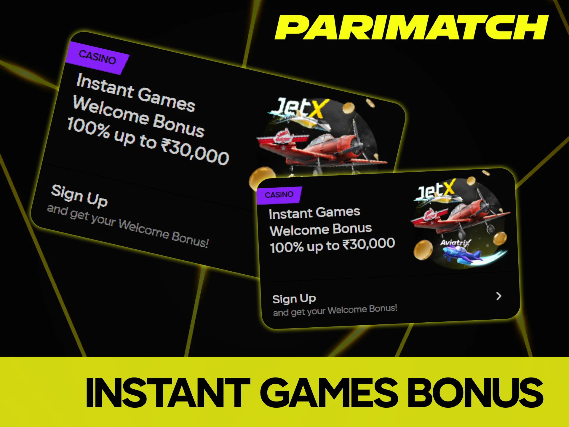 Get extra cash for your instant bets from Parimatch.