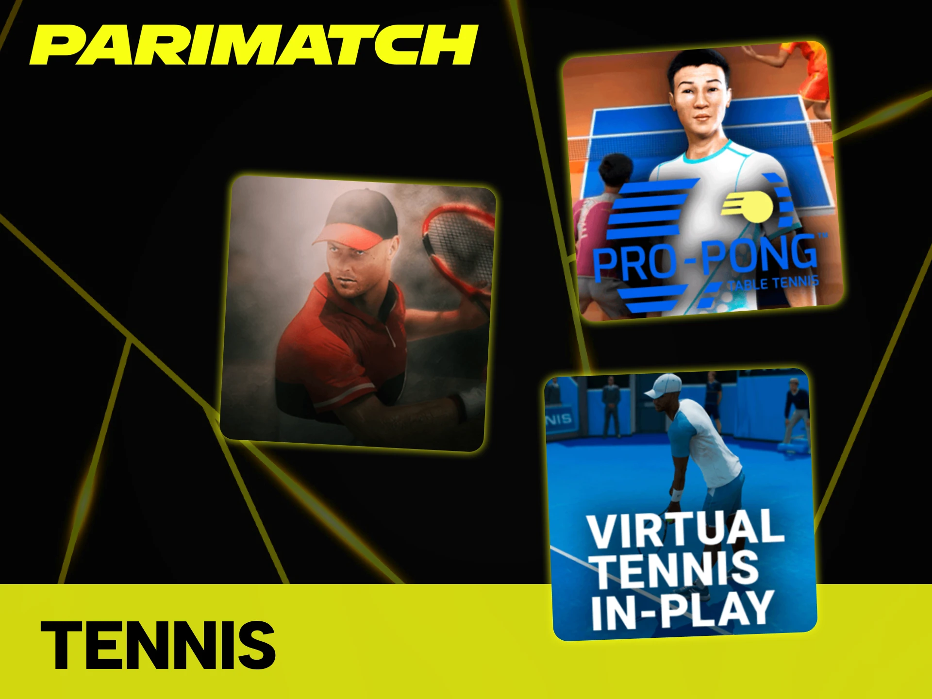 Step onto the virtual court with Parimatch tennis matches.