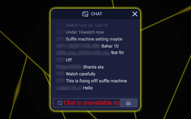 Use Andar Bahar live chat to communicate with players at Parimatch.