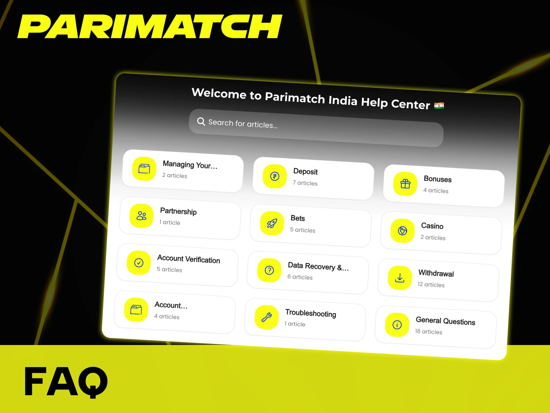Find answers to the most frequently asked questions about Parimatch.