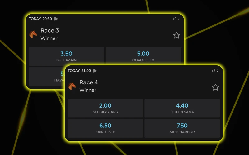 Horse racing markets load quickly at Parimatch platform.