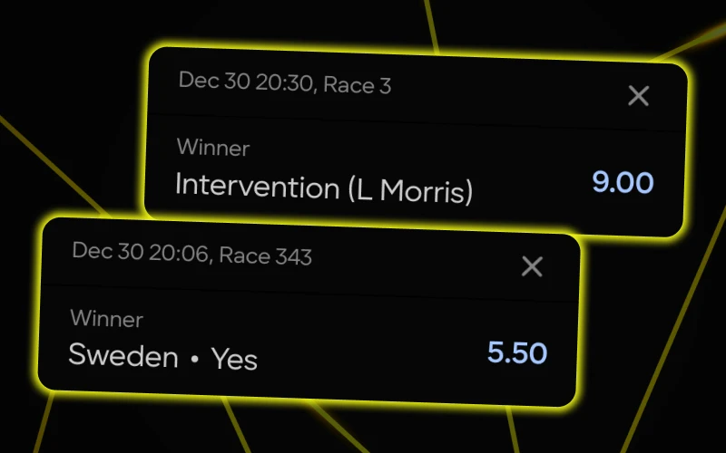 Placing bets on horse racing is simple at Parimatch.