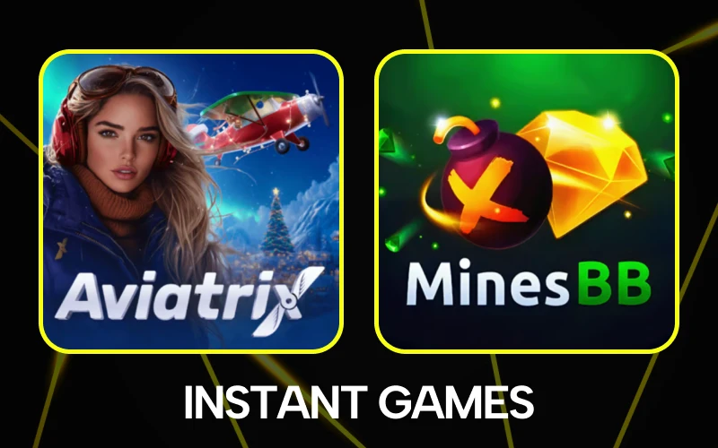 Instant games offer fast rounds and winnings at Parimatch.