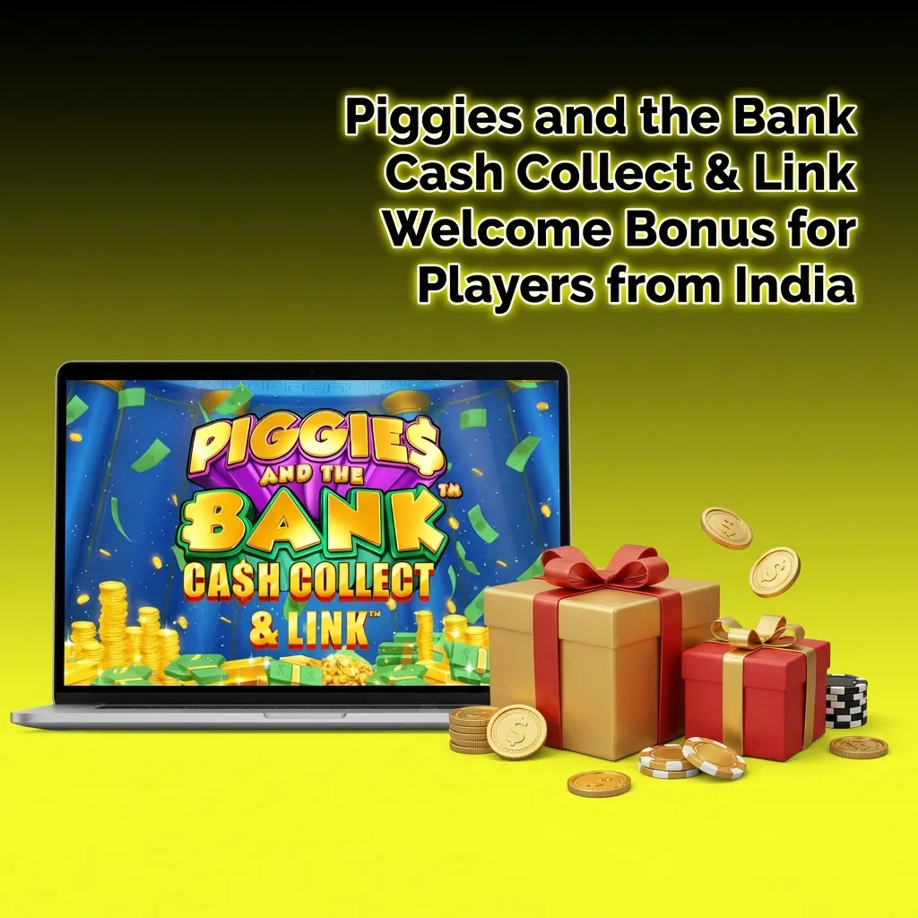 Parimatch casino welcome bonus for Piggies and the Bank slot: 150% match up to ₹105,000 for Indian players with deposit steps