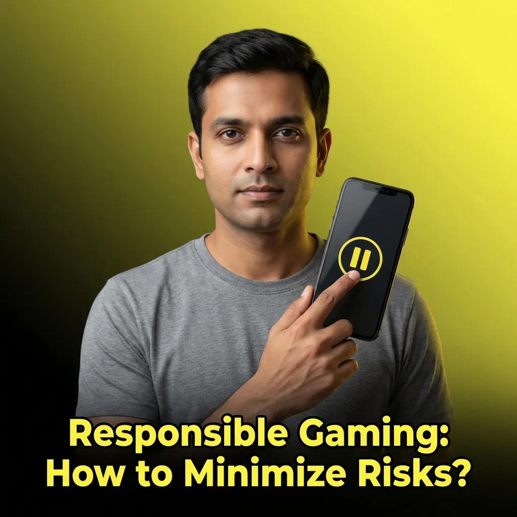 Person setting budget limits on gaming app to promote responsible gambling habits
