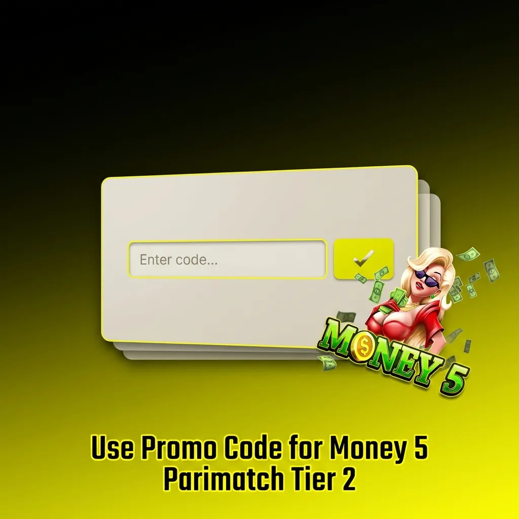 Players entering promo code to unlock 150% casino welcome bonus up to ₹105,000 for Money 5 game