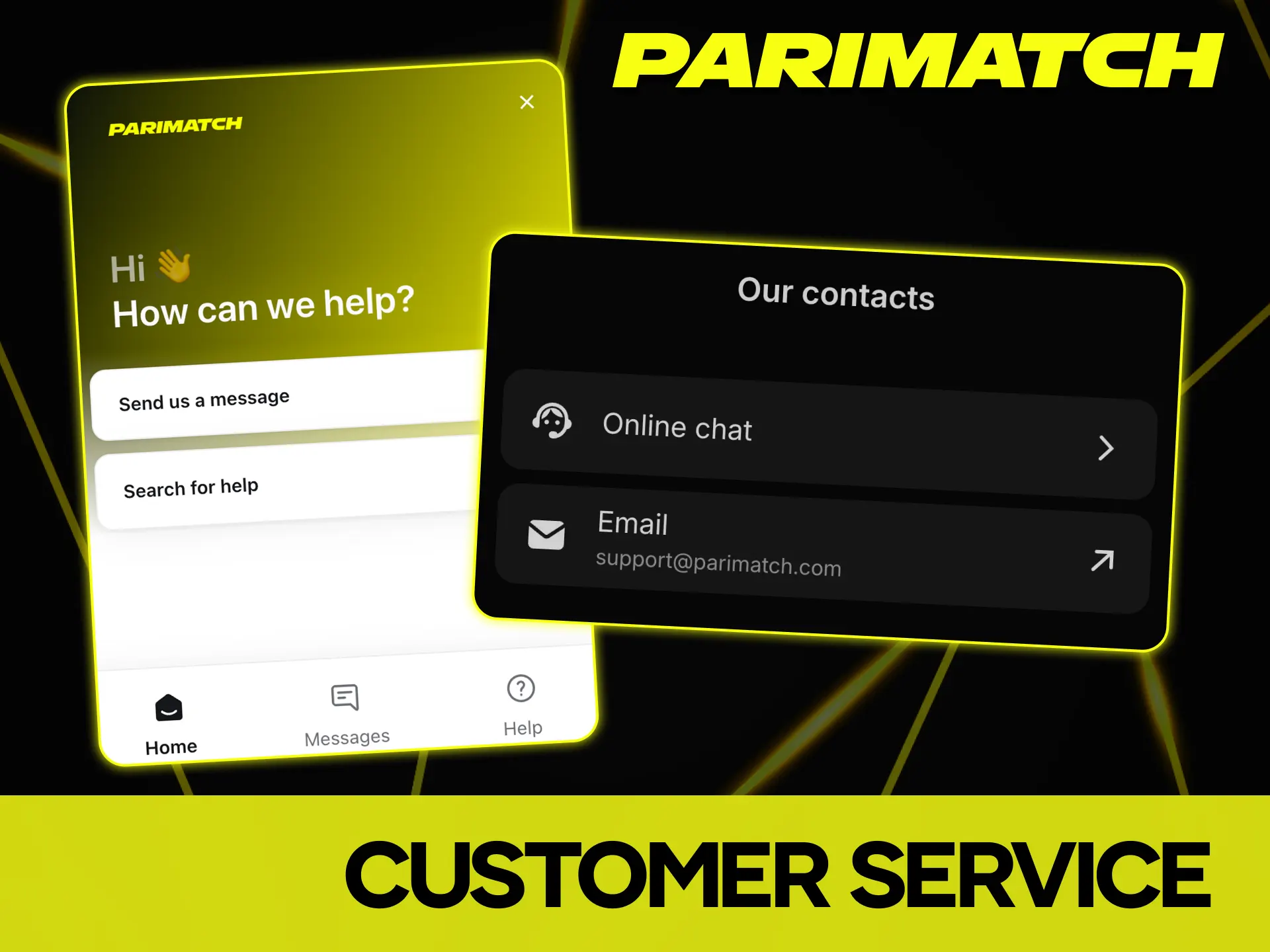 Get help with any issues with Parimatch customer service.