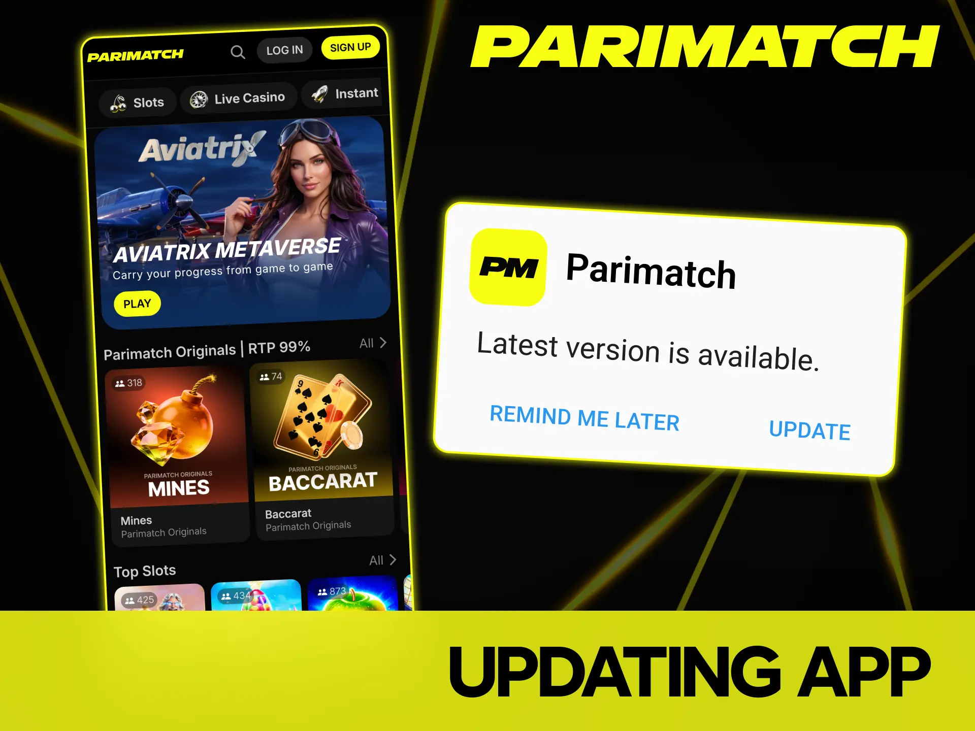 Parimatch app update showing latest features, security patches, and performance improvements for stable betting experience.