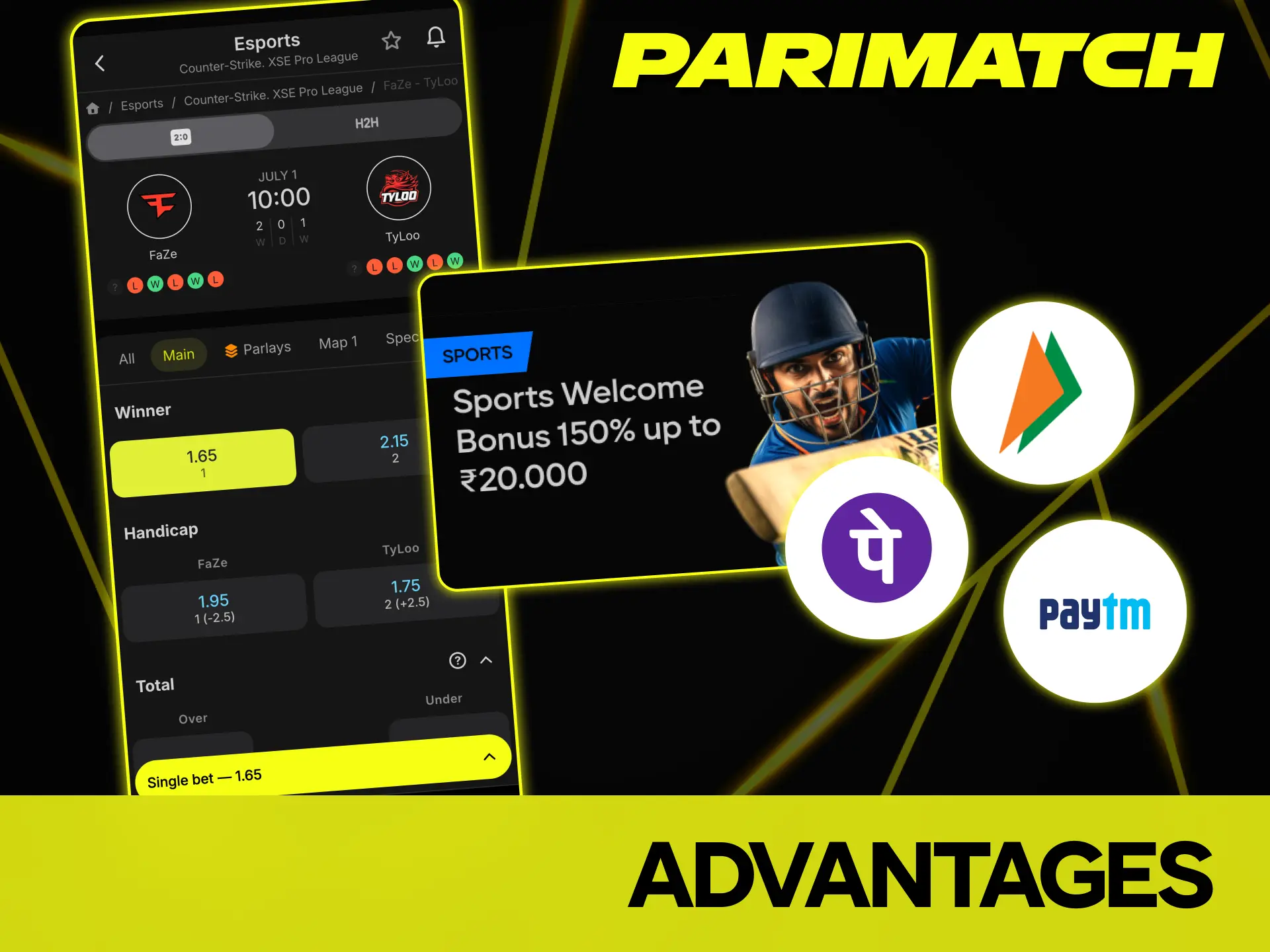 Join Parimatch to get the best esports platform in India.