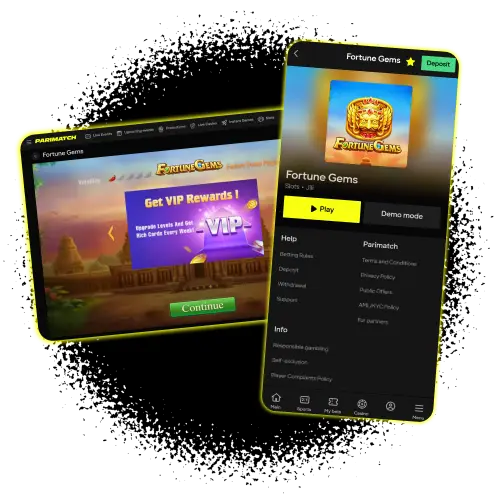 Play Fortune Gems seamlessly on mobile or tablet devices via the Parimatch platform.